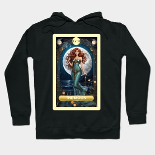 The Moon Card From the Light Mermaid Tarot Deck. Hoodie